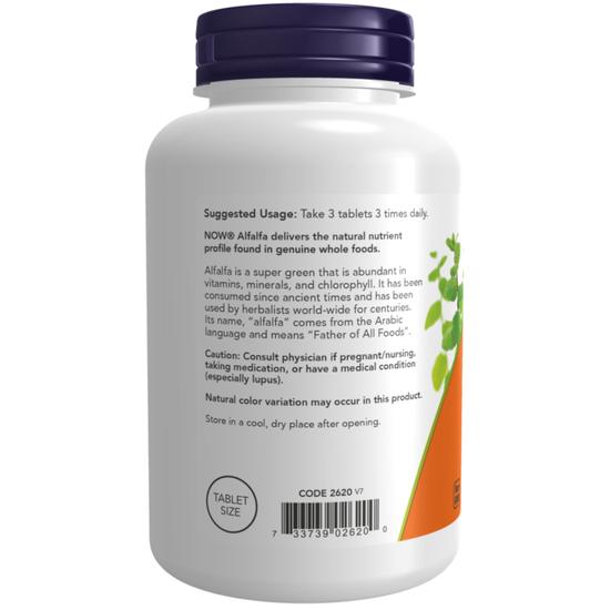 NOW Foods Alfalfa 650mg Tablets 250 Tablets
