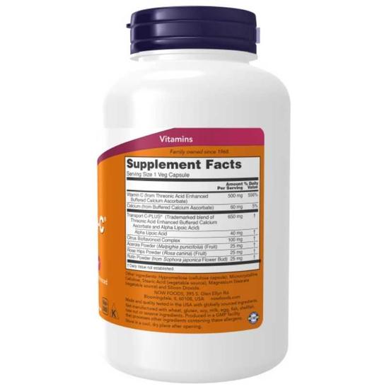 NOW Foods AlphaSorb-C 500mg Capsules 180 Capsules