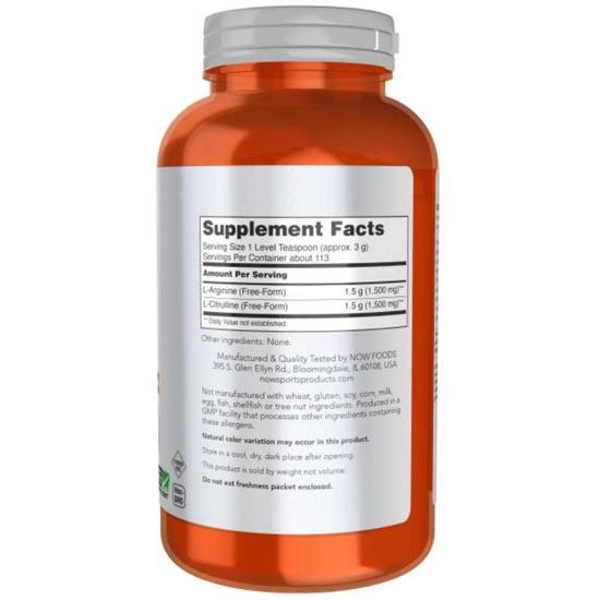 NOW Foods Arginine & Citrulline 340g