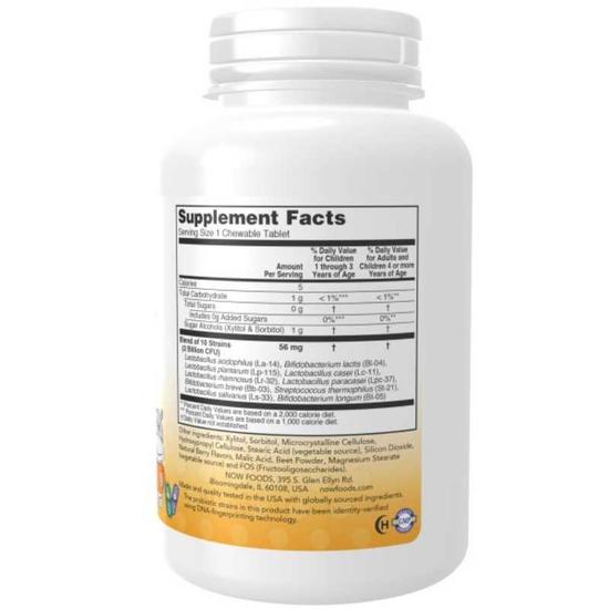 NOW Foods BerryDophilus Kids Chewables 60 Chewables