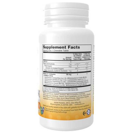 NOW Foods BerryDophilus Kids Chewables 60 Chewables