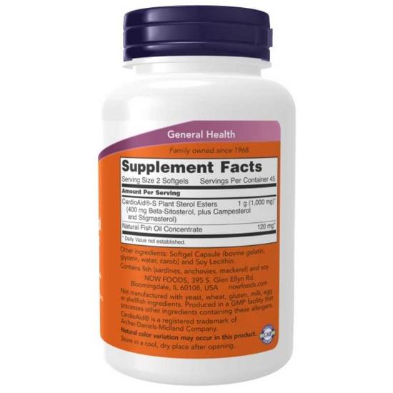 NOW Foods Beta-Sitosterol Plant Sterols Softgels 180 Softgels
