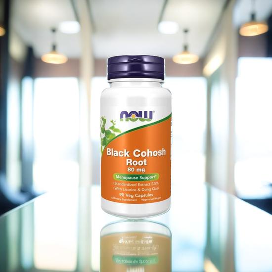 NOW Foods Black Cohosh Root 80mg Capsules 90 Capsules