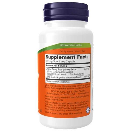 NOW Foods Chaste Berry Vitex Extract 300mg Capsules 90 Capsules