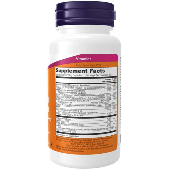 NOW Foods Co-Enzyme B-Complex Capsules 60 Capsules