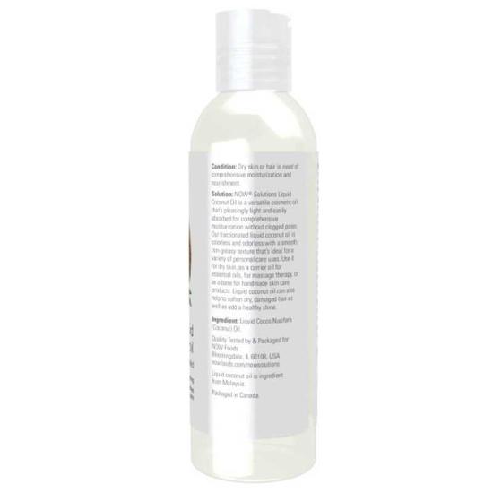 NOW Foods Coconut Oil Liquid Pure Fractionated 118ml