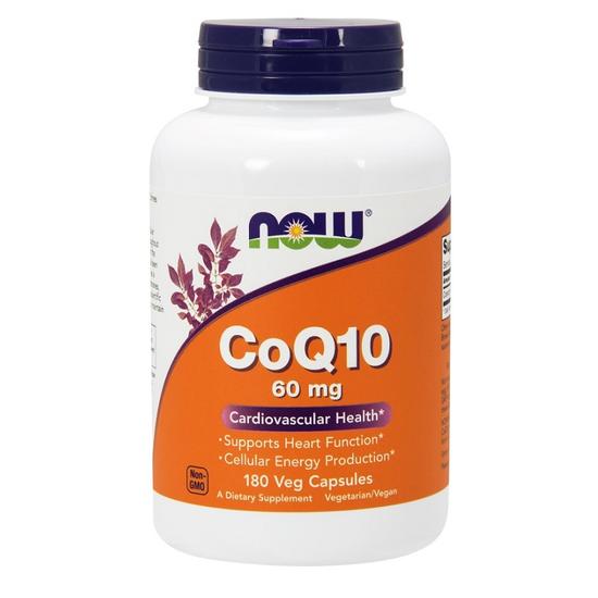 NOW Foods CoQ10 60mg Capsules 60 Capsules