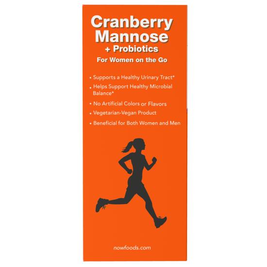 NOW Foods Cranberry Mannose + Probiotics Packets 24