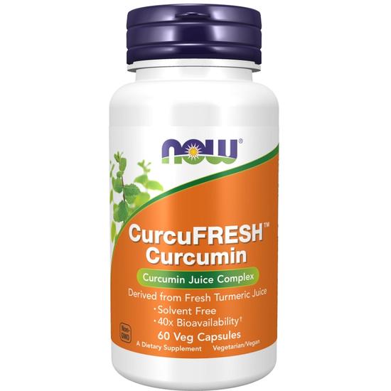 NOW Foods CurcuFRESH Curcumin Capsules 60 Capsules