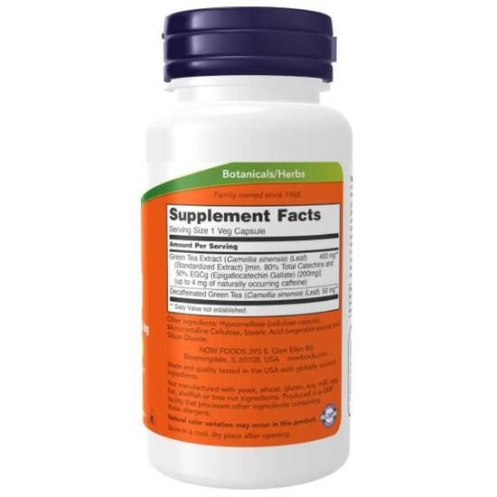 NOW Foods EGCg Green Tea Extract 400mg Capsules 90 Capsules
