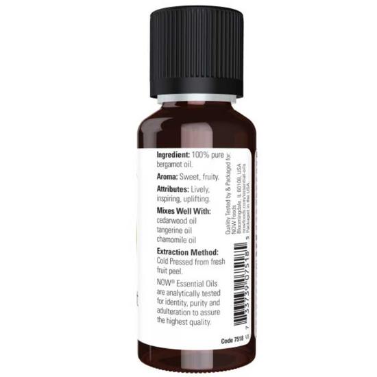 NOW Foods Essential Oil Bergamot Oil 30ml