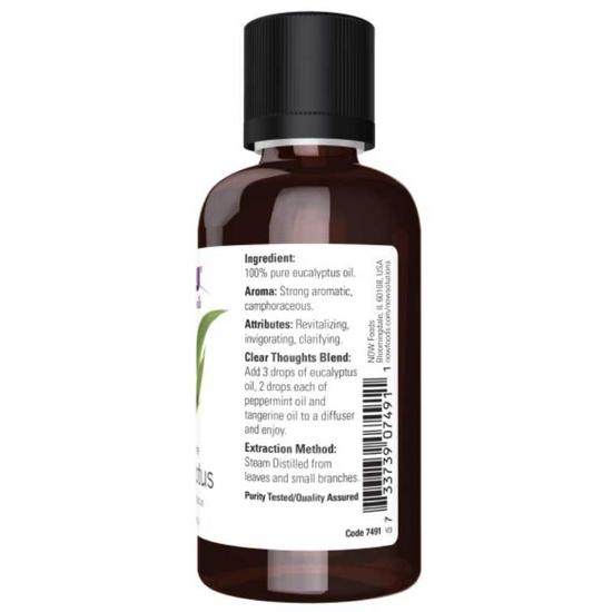NOW Foods Essential Oil Eucalyptus Oil 30ml