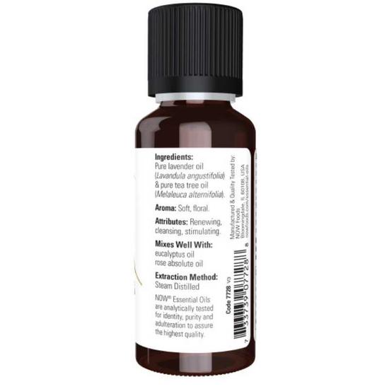 NOW Foods Essential Oil Lavender & Tea Tree Oil 30ml