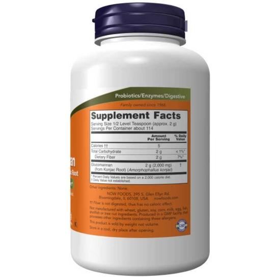 NOW Foods Glucomannan From Konjac Root Pure Powder 227g