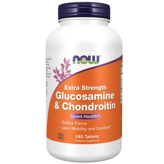 NOW Foods Glucosamine & Chondroitin Extra Strength Tablets 60 Tablets