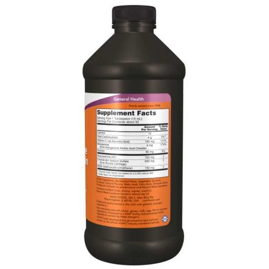 NOW Foods Glucosamine & Chondroitin With MSM Liquid Sales