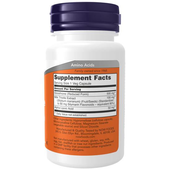 NOW Foods Glutathione 500mg Capsules 120 Capsules