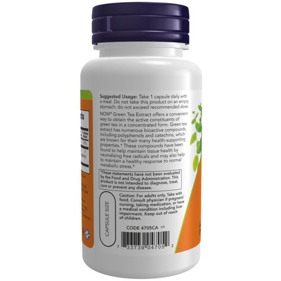 NOW Foods Green Tea Extract 400mg Capsules 100 Capsules