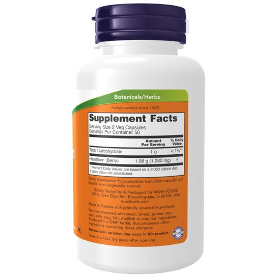 NOW Foods Hawthorn Berry 540mg Capsules 100 Capsules