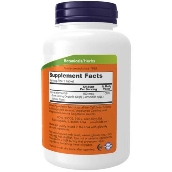 NOW Foods Kelp 150mcg Tablets 200 Tablets