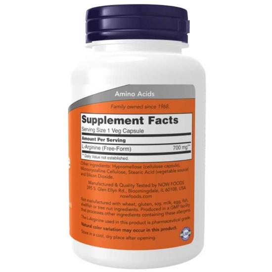 NOW Foods L-Arginine 700mg Capsules 180 Capsules