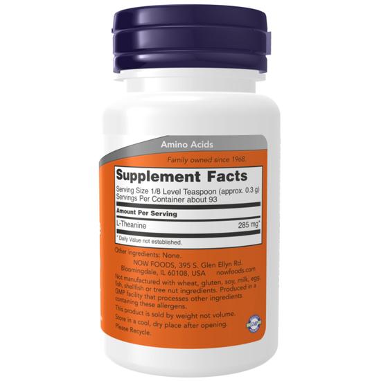 NOW Foods L-Theanine Pure Powder 28g