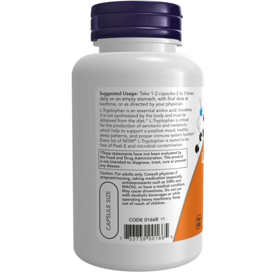 NOW Foods L-Tryptophan 500mg Capsules 60 Capsules