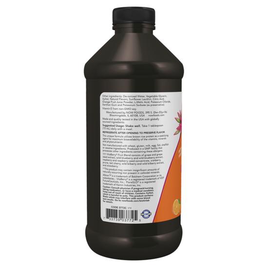 NOW Foods Liquid Multi Tropical Orange Iron Free 473ml