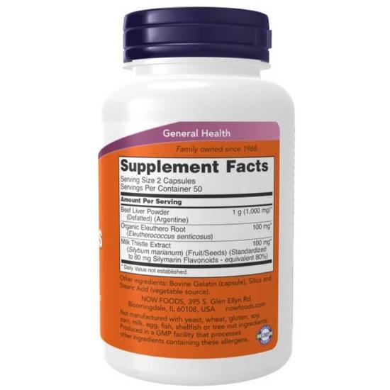 NOW Foods Liver Capsules 100 Capsules
