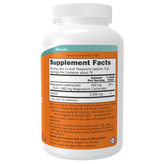 NOW Foods Magnesium Inositol Relax Powder 454g
