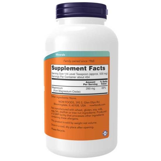 NOW Foods Magnesium Oxide Pure Powder 227g