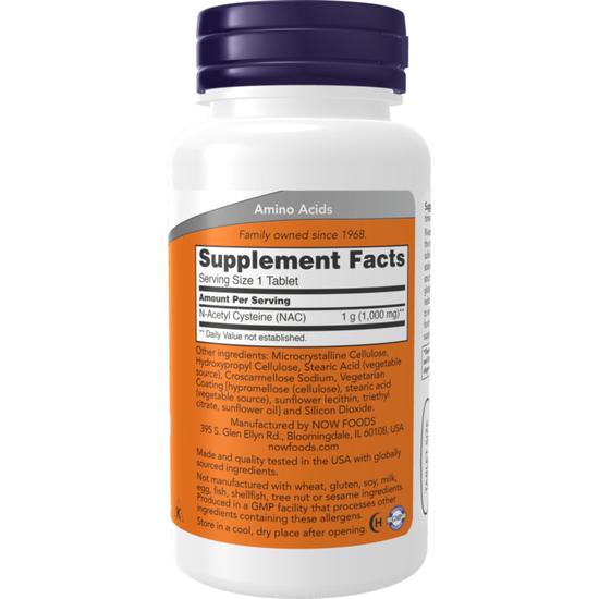 NOW Foods NAC 1000mg Tablets 120 Tablets