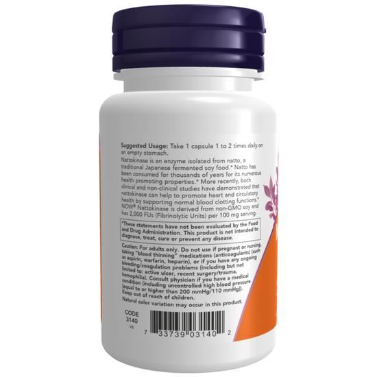 NOW Foods Nattokinase 100mg Capsules 60 Capsules