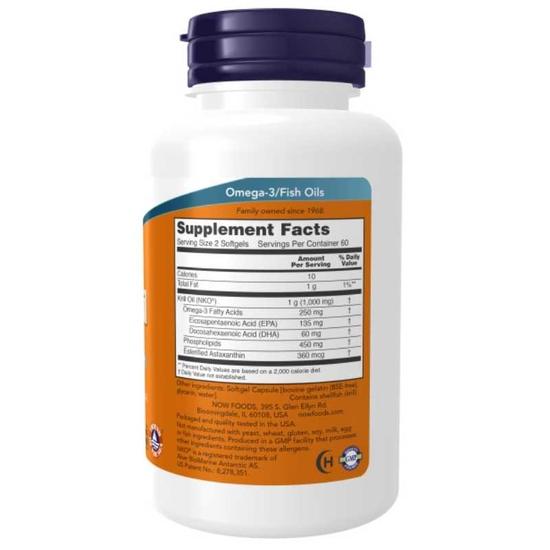 NOW Foods Neptune Krill Oil 500mg Softgels 120 Softgels