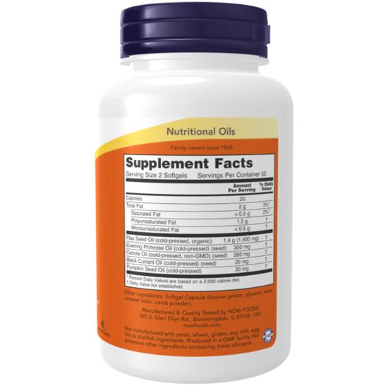 NOW Foods Omega 3-6-9 1000mg Softgel 100