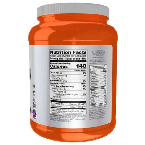 NOW Foods Pea Protein Vanilla Toffee 907g