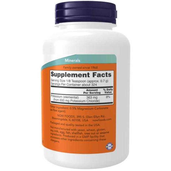 NOW Foods Potassium Chloride Powder 227g