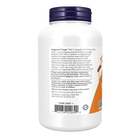 NOW Foods Prebiotic Inulin Fibre Capsules 180 Capsules