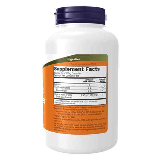 NOW Foods Prebiotic Inulin Fibre Capsules 180 Capsules