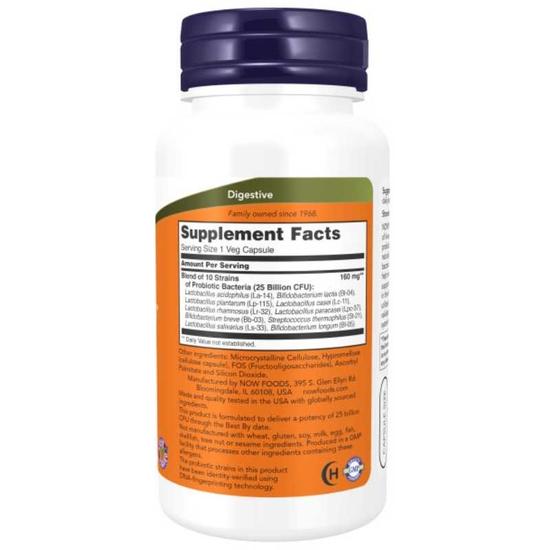 NOW Foods Probiotic-10 25 Billion Capsules 100 Capsules