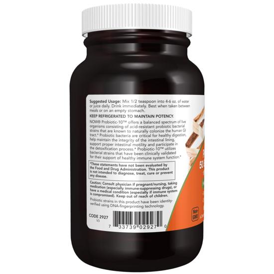 NOW Foods Probiotic-10 50 Billion Powder 57g