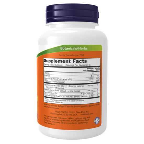 NOW Foods Prostate Support Softgels 90 Softgels
