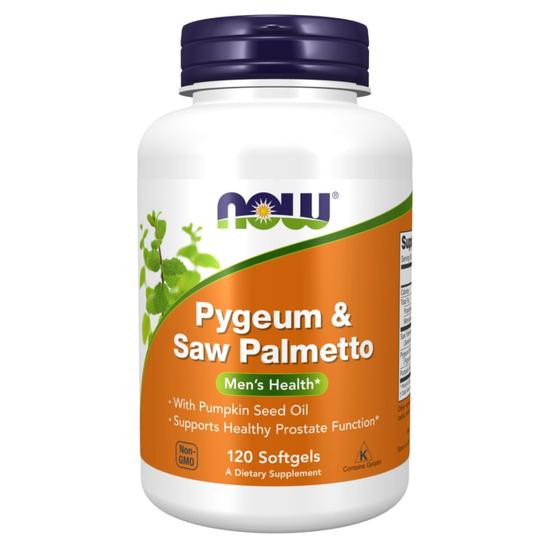 NOW Foods Pygeum & Saw Palmetto Softgels 60 Softgels