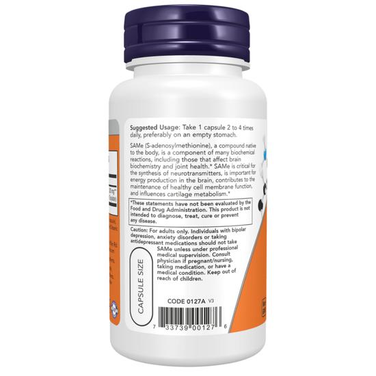 NOW Foods SAMe 200mg Capsules 60 Capsules