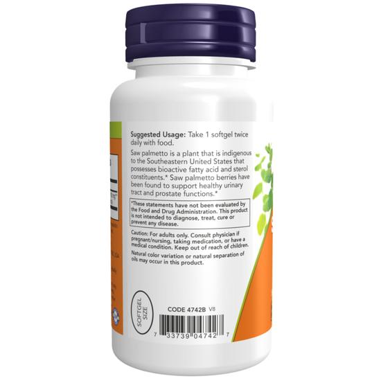 NOW Foods Saw Palmetto Extract 160mg Softgels 240 Softgels