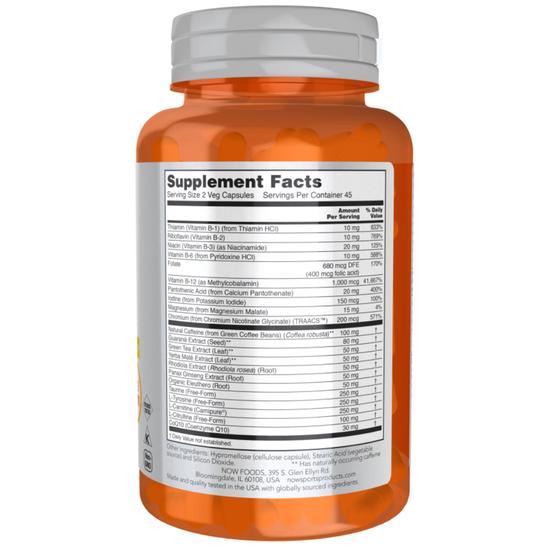 NOW Foods Sports Energy Extreme Capsules 90 Capsules