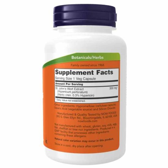 NOW Foods St John's Wort 300mg Capsules 250 Capsules