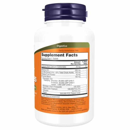 NOW Foods Super Enzymes Tablets 180 Tablets