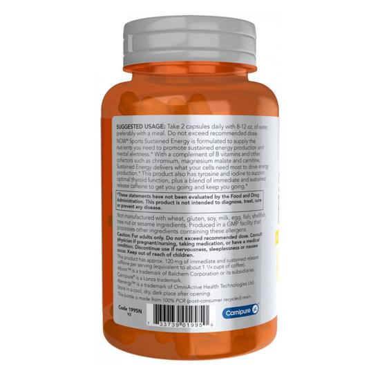 NOW Foods Sustained Energy Capsules 90 Capsules