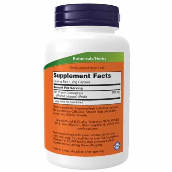 NOW Foods Tart Cherry 500mg Capsules 90 Capsules